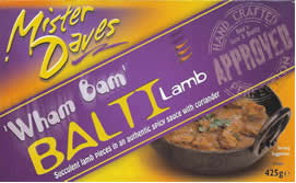 Mister Dave's Wham Bam Balti Lamb